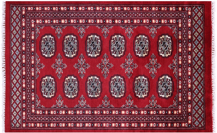 Handmade Silky Bokhara Wool Rug