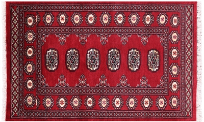 Silky Bokhara Handmade Wool Rug