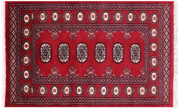 Silky Bokhara Handmade Wool Rug