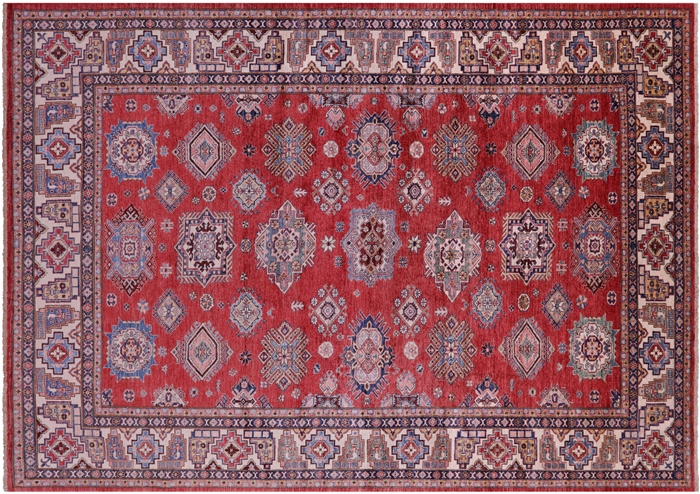 Super Kazak Handmade Wool Rug