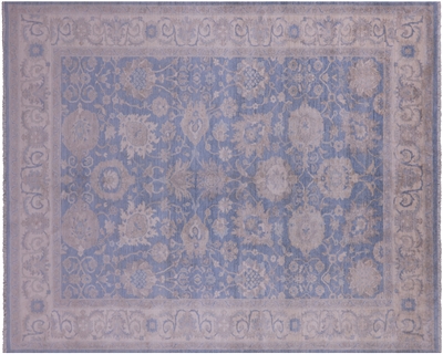 Turkish Oushak Washed Out Hand Knotted Rug