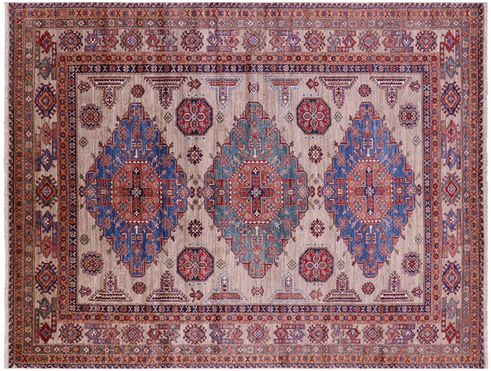 Super Kazak Hand Knotted Wool Rug