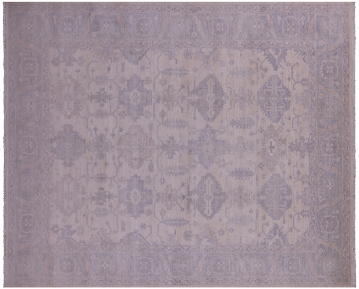 Turkish Oushak Hand Knotted Wool Rug