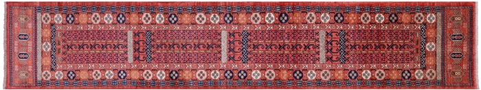 Fine Turkmen Ersari Handmade Runner Rug