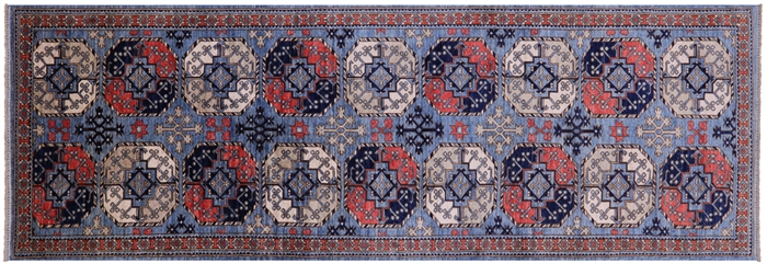 Runner Super Turkmen Ersari Handmade Wool Rug