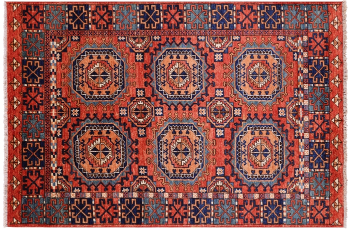 Super Turkmen Ersari Handmade Wool Rug