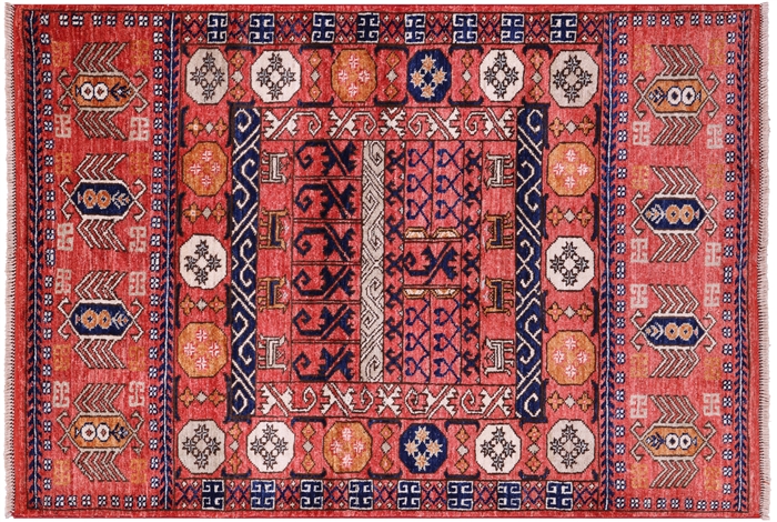 Fine Turkmen Ersari Hand Knotted Wool Rug