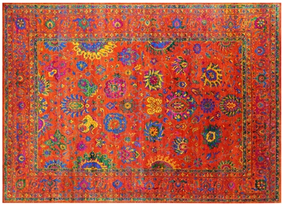 Persian Tabriz Hand Knotted 100 % Silk Rug