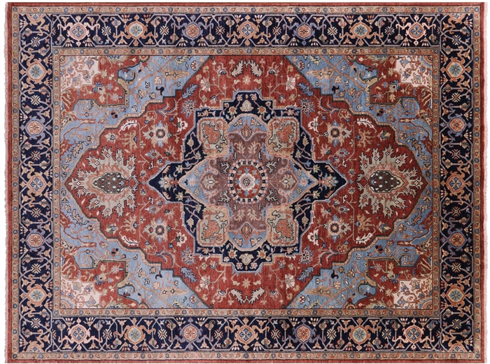 Persian Heriz Serapi Handmade Wool Rug