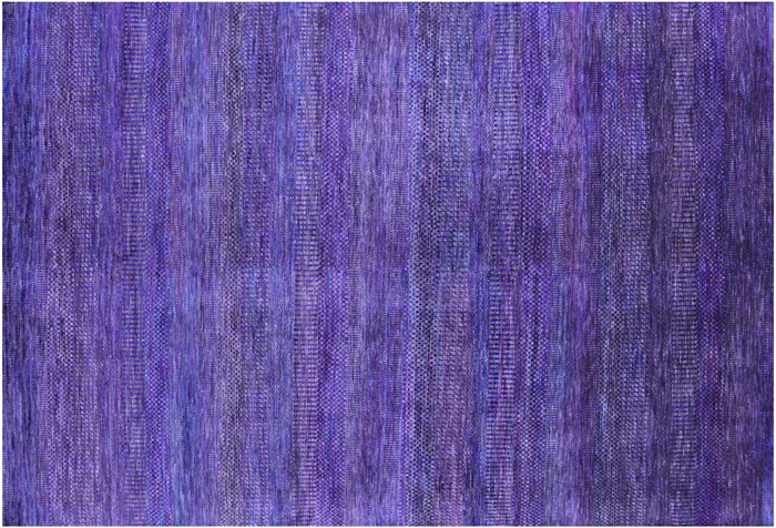 Purple Super Savannah Gabbeh Wool & Silk Handmade Rug
