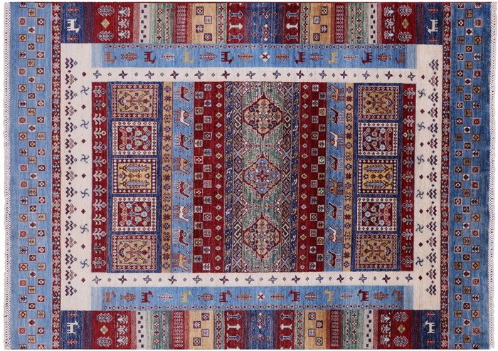 Tribal Persian Gabbeh Hand Knotted Area Rug