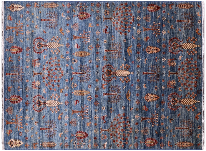 Hand Knotted Tribal Persian Gabbeh Wool Rug