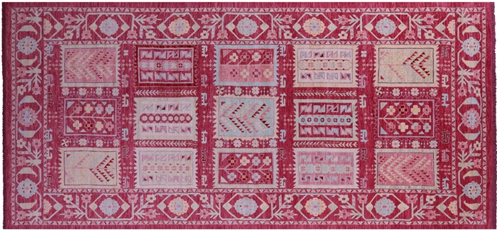Pink Persian Gabbeh Tribal Handmade Wool Rug