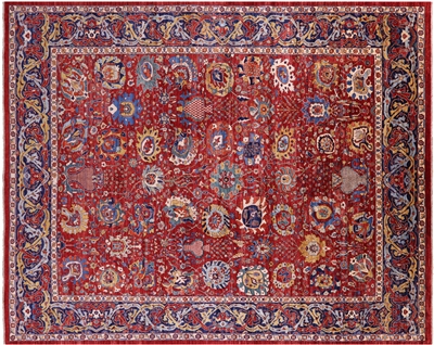 Persian Heriz Serapi Hand Knotted Wool Rug