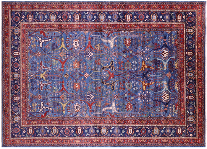 Hand-Knotted Persian Heriz Serapi Rug