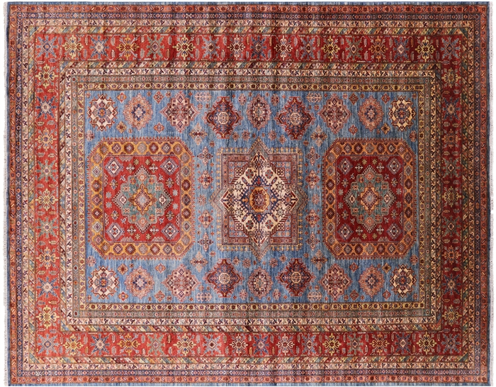 Super Kazak Handmade Wool Area Rug