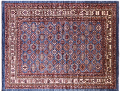 Super Kazak Hand Knotted Wool Area Rug