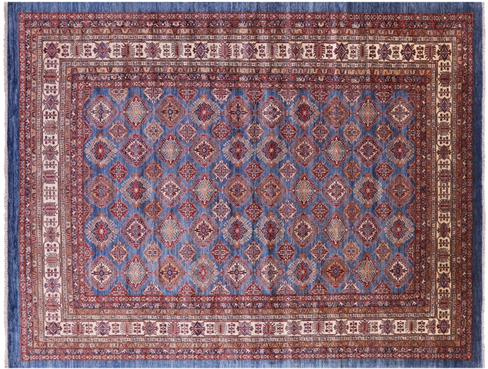 Super Kazak Hand Knotted Wool Area Rug