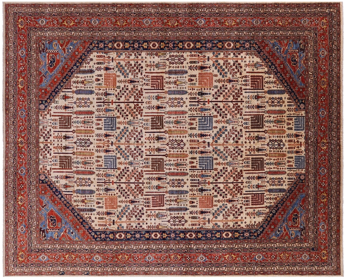 Persian Ziegler Hand Knotted Wool Area Rug