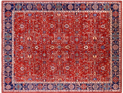 Handmade Persian Heriz Serapi Wool Rug