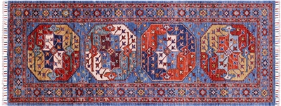 Super Turkmen Ersari Hand Knotted Runner Rug