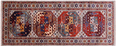 Super Turkmen Ersari Handmade Wool Runner Rug