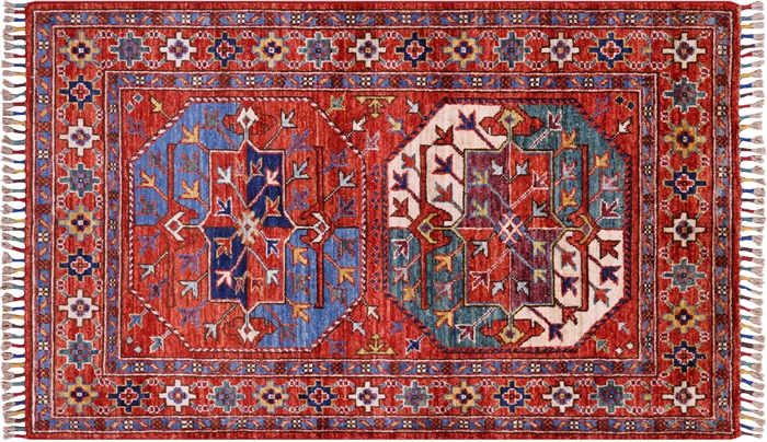 Super Turkmen Ersari Hand Knotted Wool Rug