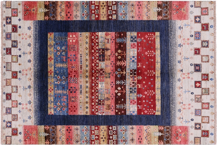 Persian Gabbeh Tribal Handmade Wool Rug