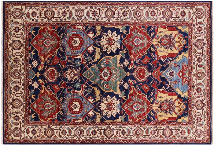 Persian Fine Serapi Hand Knotted Wool Area Rug