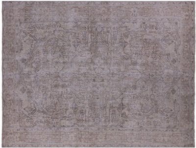 Persian Vintage White Wash Hand Knotted Wool Area Rug