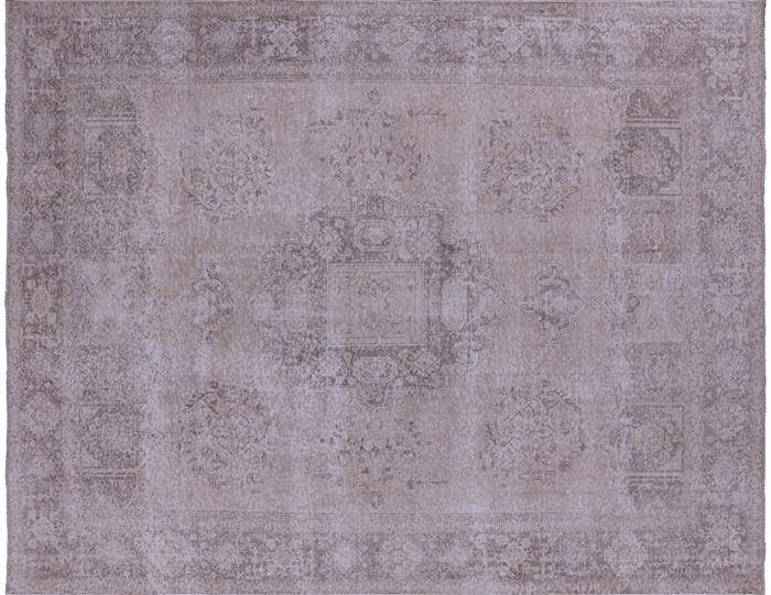 Vintage White Wash Persian Hand Knotted Rug