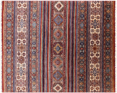 Hand Knotted Khorjin Super Kazak Rug