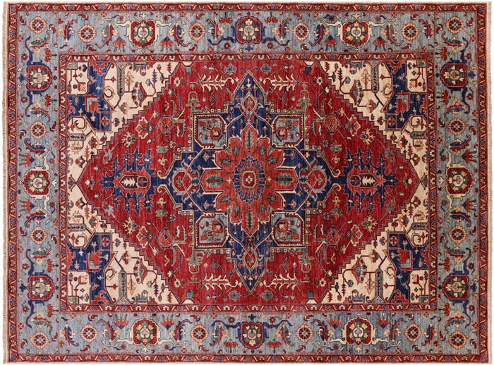 Persian Fine Serapi Hand Knotted Area Rug