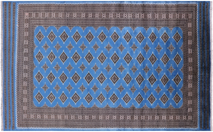 Silky Bokhara Handmade Wool Area Rug