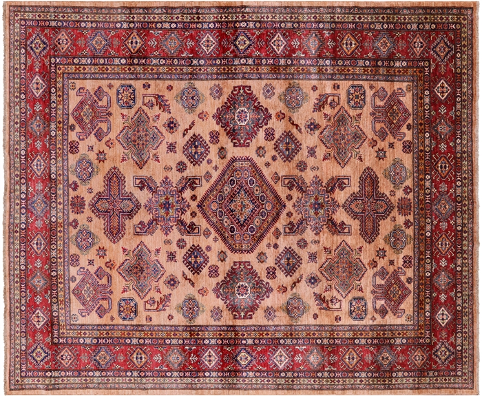 One Of A Kind Pink Super Kazak Area Rug