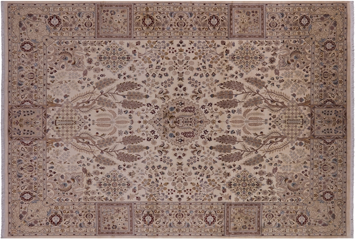Persian Kashan Hand Knotted Area Rug