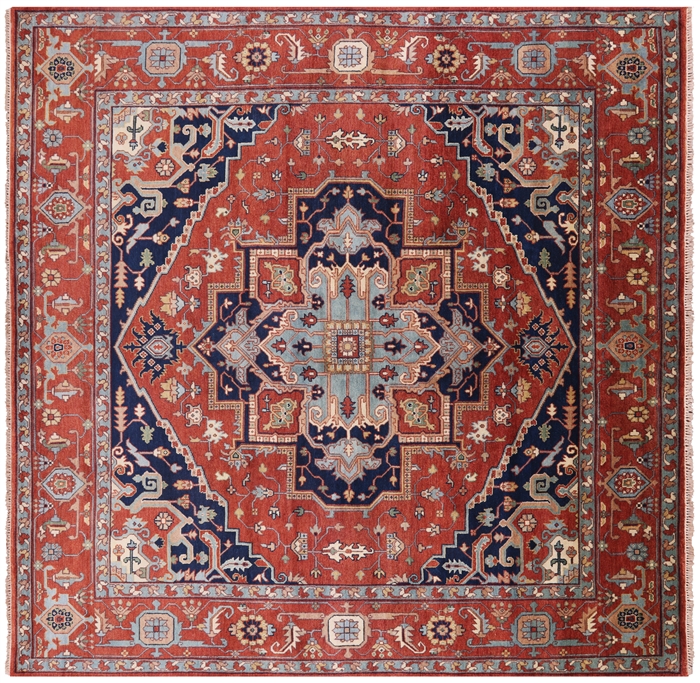 Square Heriz Serapi Handmade Rug