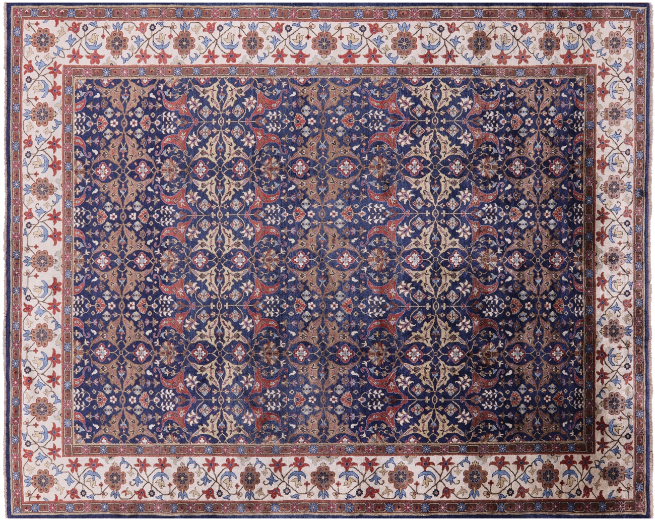 9' 9 x 13' 10 Persian Handmade Silk Area Rug - Q4203 by Manhattan Rugs
