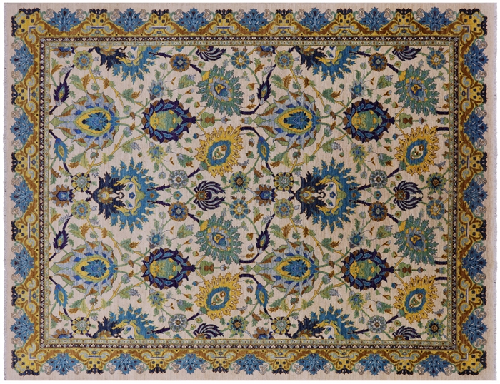 Persian Tabriz Vegetable Dye Handmade Wool Rug