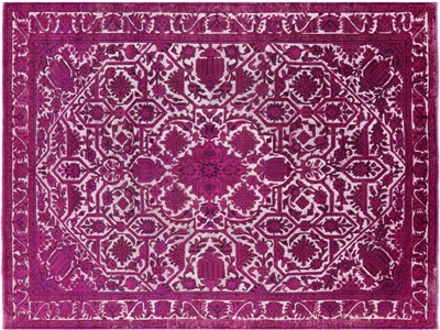 Hand Knotted Persian Overdyed Rug
