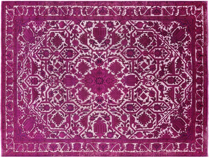 Hand Knotted Persian Overdyed Rug