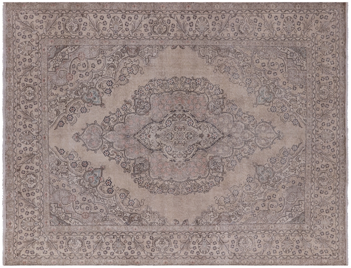 Persian Vintage White Wash Hand Knotted Rug