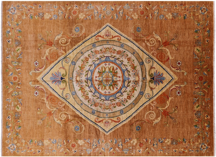 Contemporary Hand Knotted Wool Rug