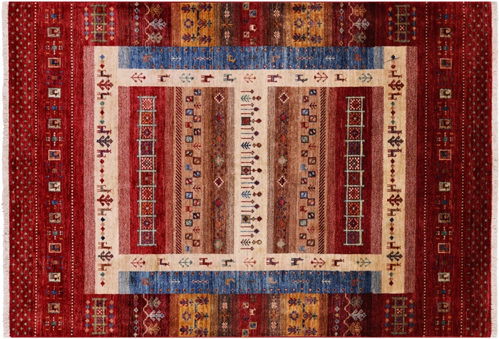 Tribal Gabbeh Hand Knotted Area Rug