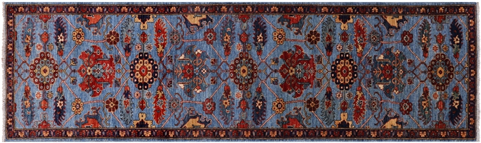 Runner Hand-Knotted Persian Fine Serapi Rug