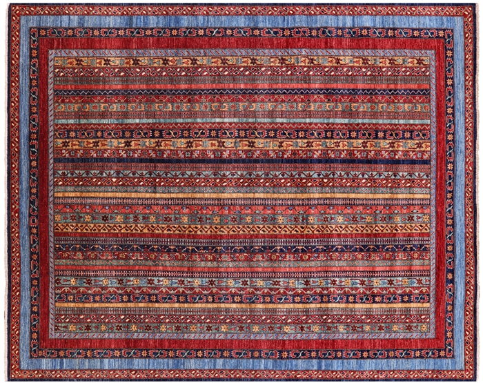 Hand-Knotted Persian Gabbeh Shall Wool Rug