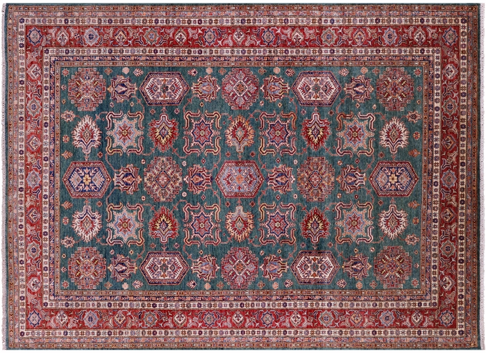 Super Kazak Handmade Wool Rug