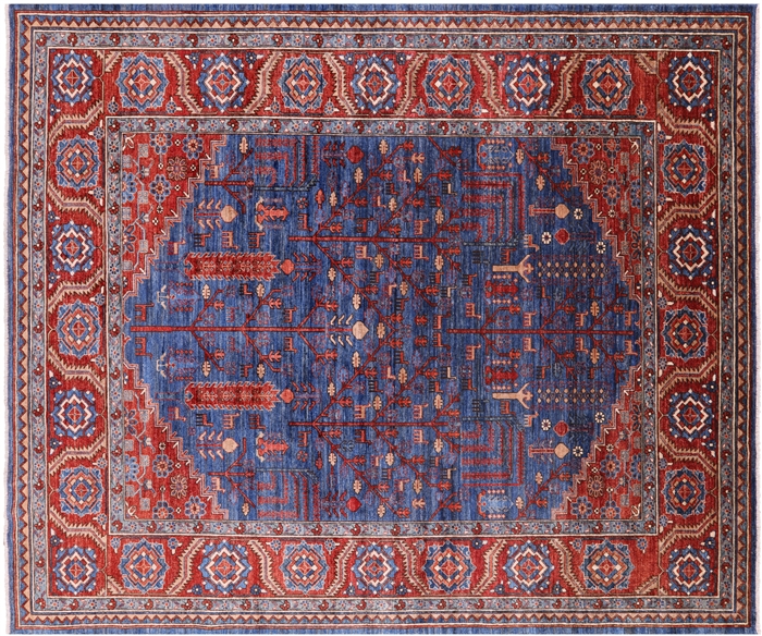 Hand-Knotted Persian Fine Serapi Rug