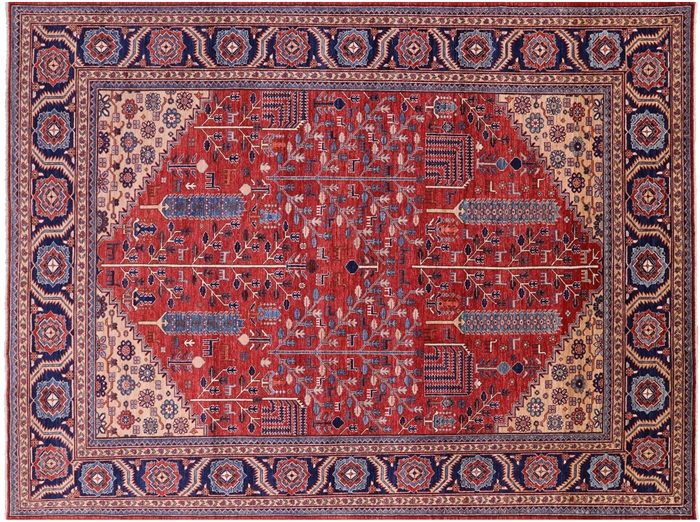 Hand-Knotted Persian Fine Serapi Rug