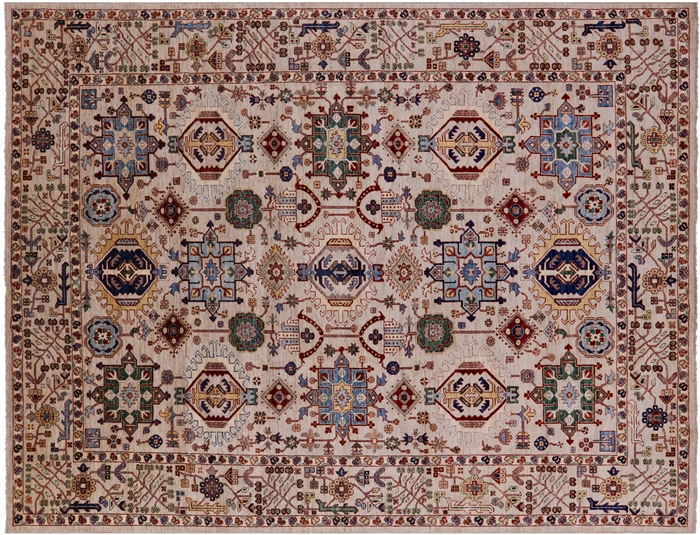 Hand-Knotted Fine Serapi Persian Wool Rug
